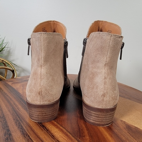 Lucky Brand Tayti Leather Ankle Boots Size 6.5 - Picture 7 of 14